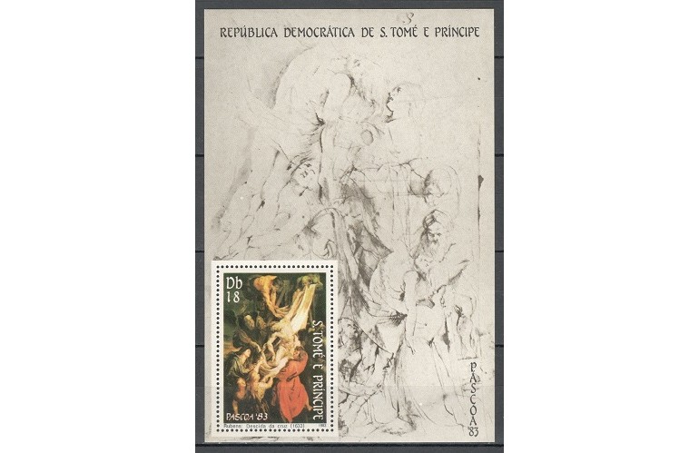 S.TOME E PRINCIPE 1983 - PICTURA, RUBENS - BLOC NESTAMPILAT - MNH - COTA MICHEL : 10 E / pictura306